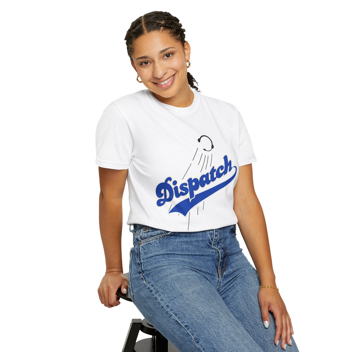 Dispatchers 911 Baseball-Style T-Shirt — Vintage Script Tee for Radio Operators