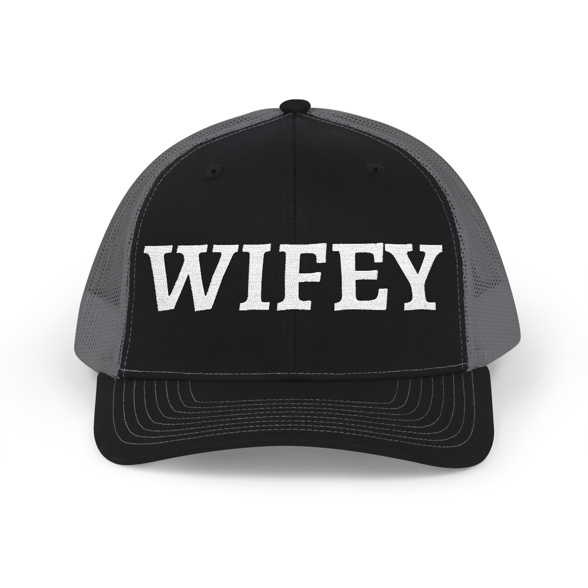 Wifey Trucker Hat – Embroidered Snapback Cap for Brides, Bachelorette & Newlyweds
