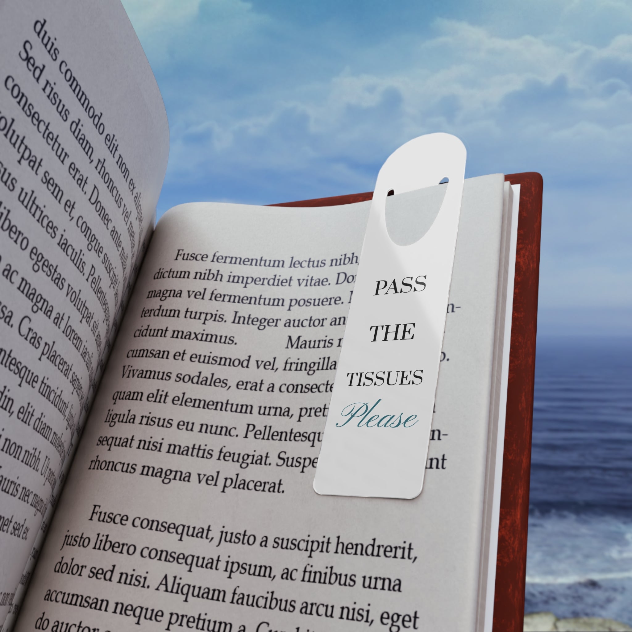 Pass the Tissues Please — Metal Bookmark
