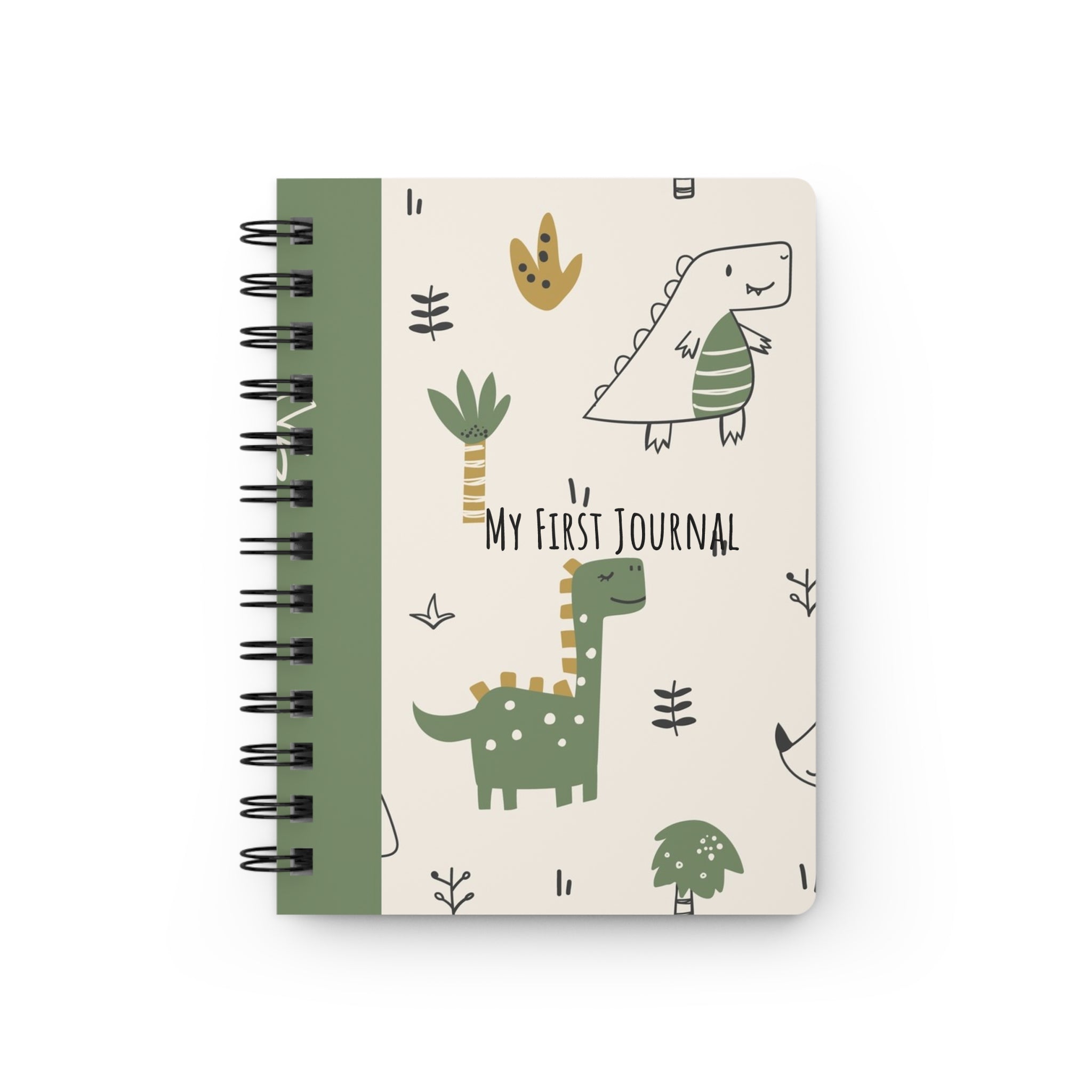 My First Journal — Cute Dinosaur Spiral Notebook for Kids (Hello! Dino)