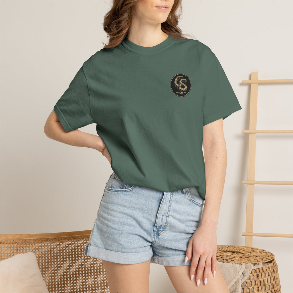 Alien Abduction Motorcycle T‑Shirt — Sci‑Fi Desert Rider Tee