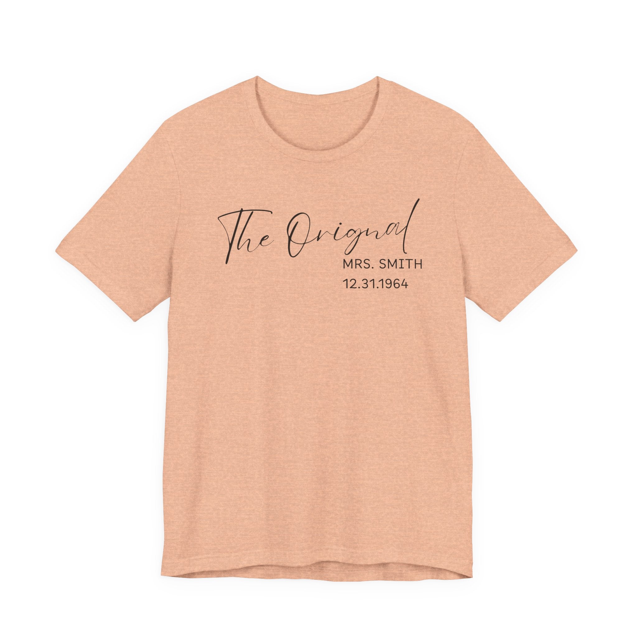 The O.G. Mrs. Script Bridal T-Shirt — Personalized Mrs. Tee