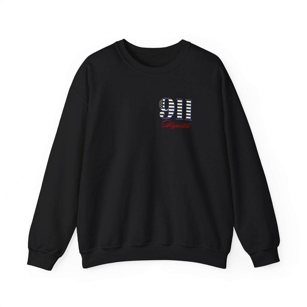 911 Dispatch Sweatshirt | American Flag Stripes, Emergency Response Tee