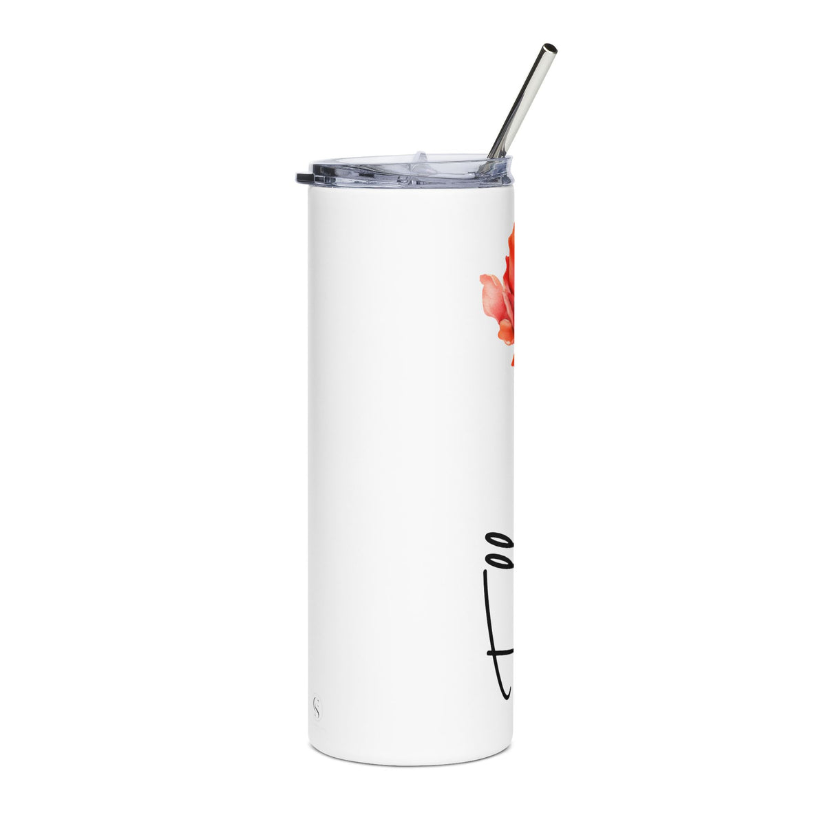 Just for Ella Poppy Flower 20oz Stainless Steel Tumbler