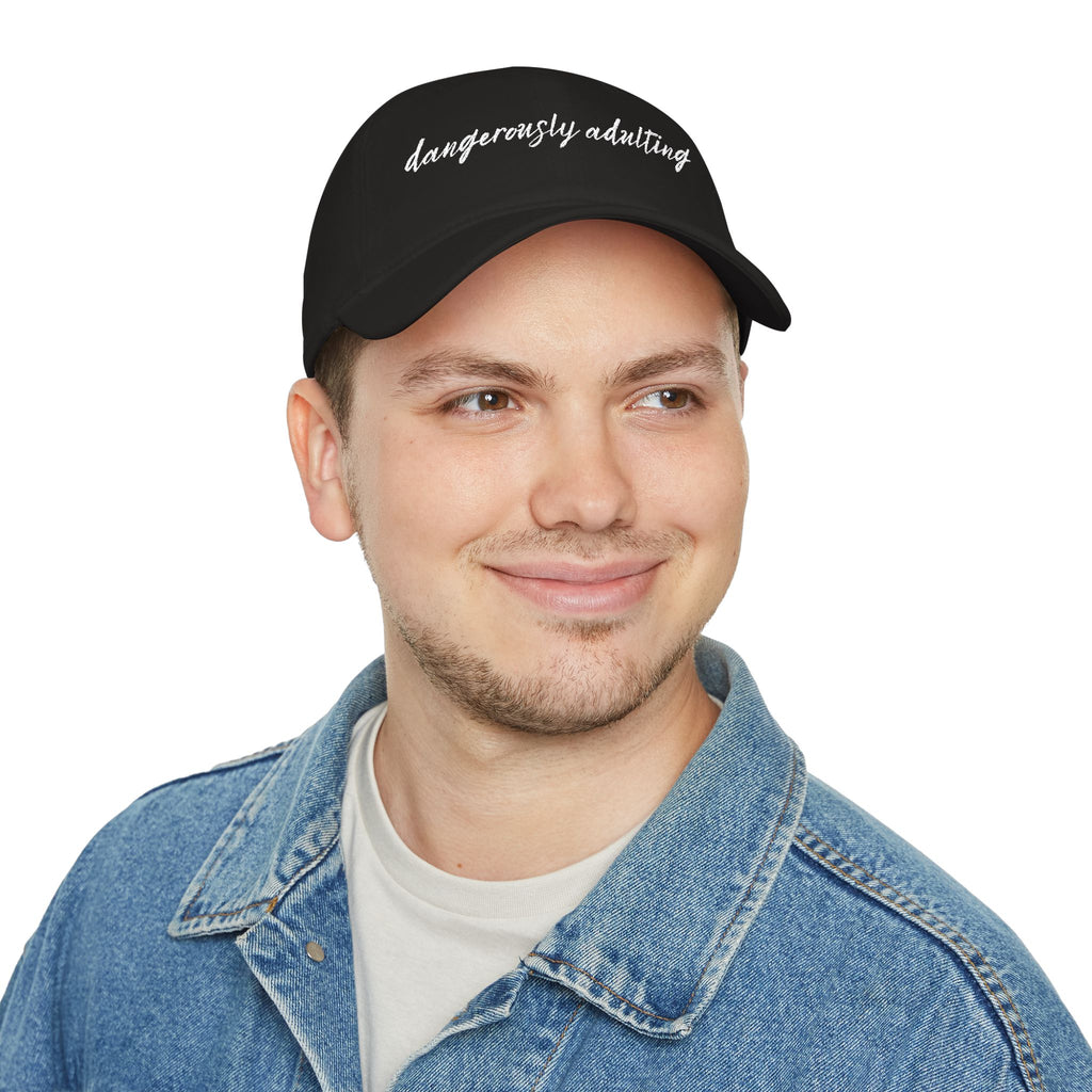 Dangerously Adulting Cap — Low-Profile Embroidered Baseball Hat