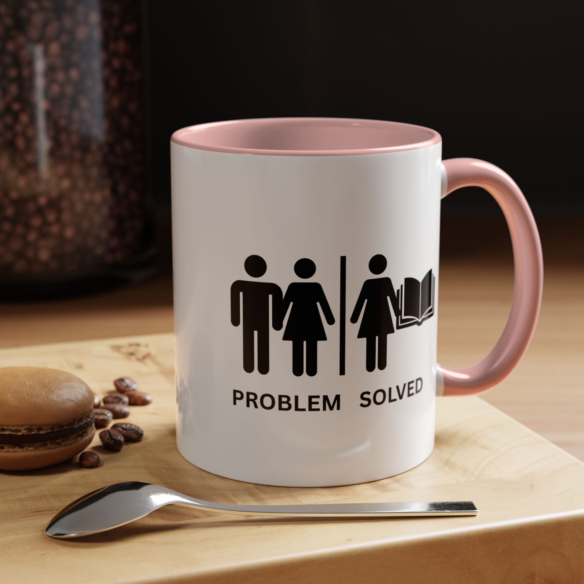Coffee Mug — Problem Solved Funny Book Lover Gift