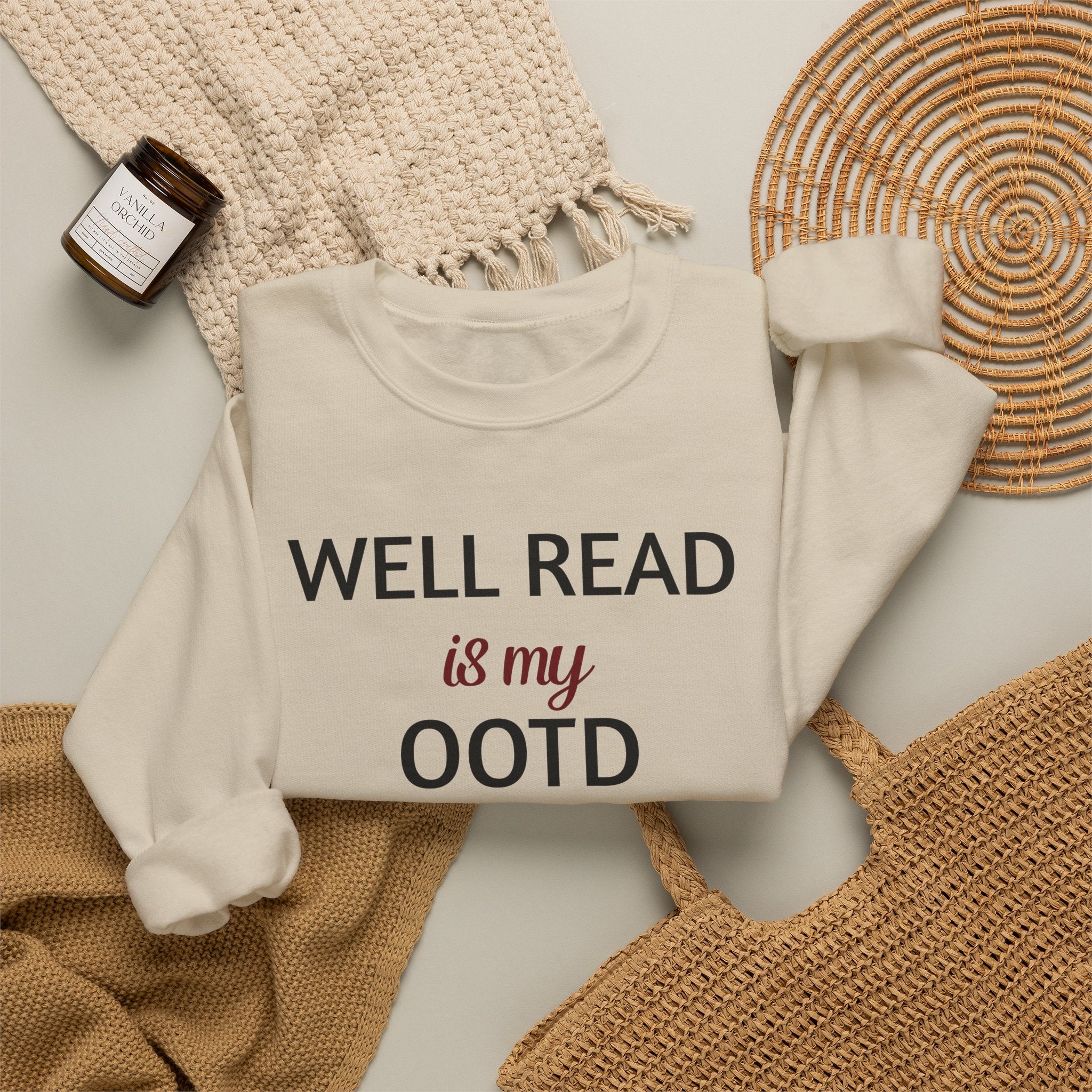 Well Read is My OOTD — Graphic Crewneck Sweatshirt