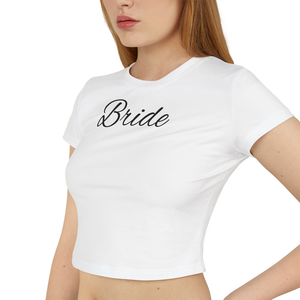 Bride Baby Tee — Bridal Party Crop Top for Bachelorette & Wedding Events