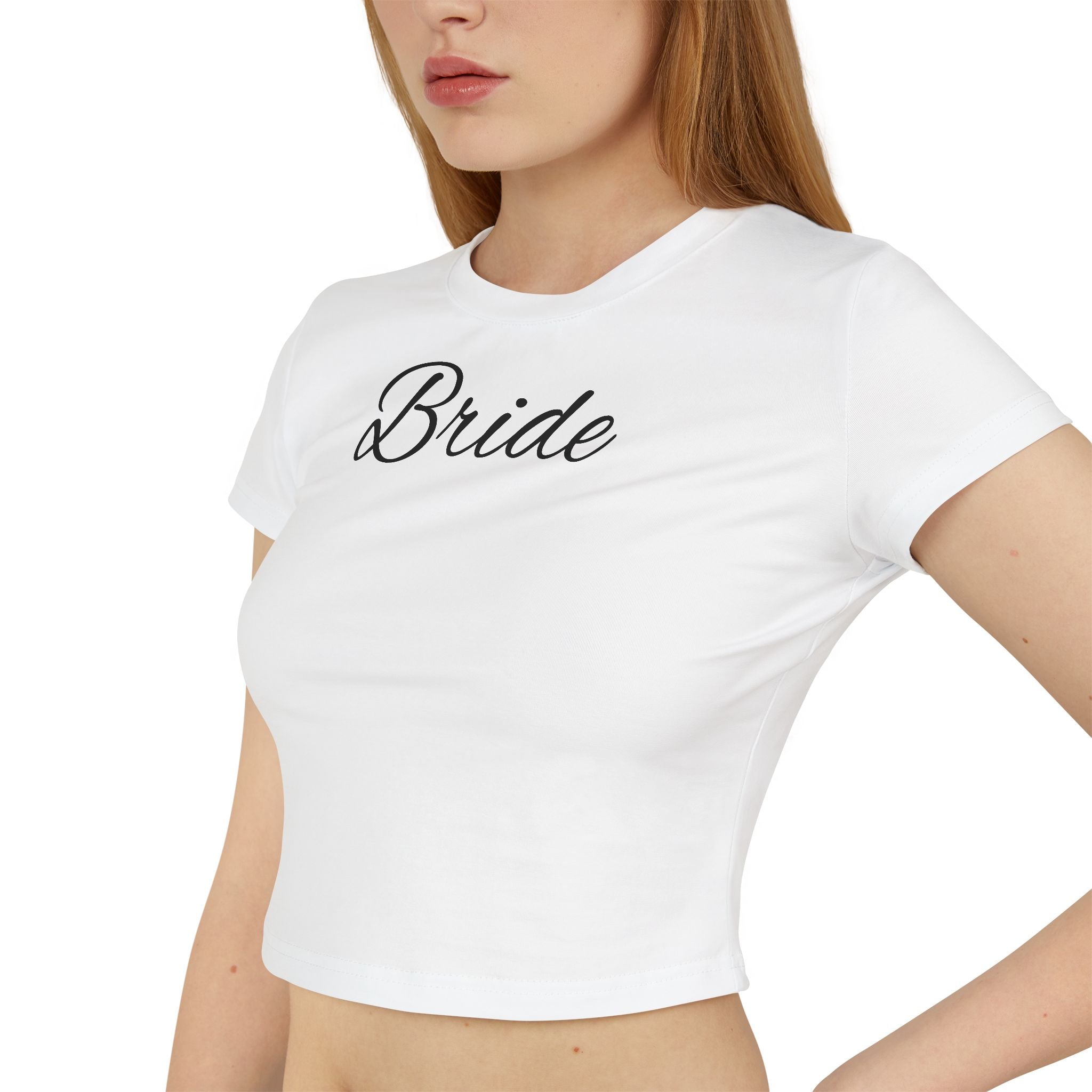 Bride Baby Tee — Bridal Party Crop Top for Bachelorette & Wedding Events