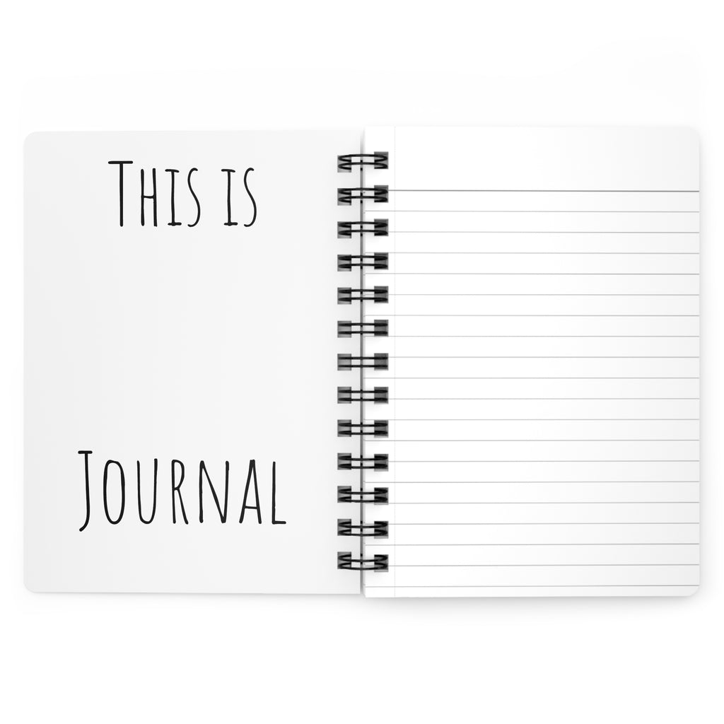 My First Journal Spiral Notebook | Cute Blue Bunny & Floral Child Keepsake