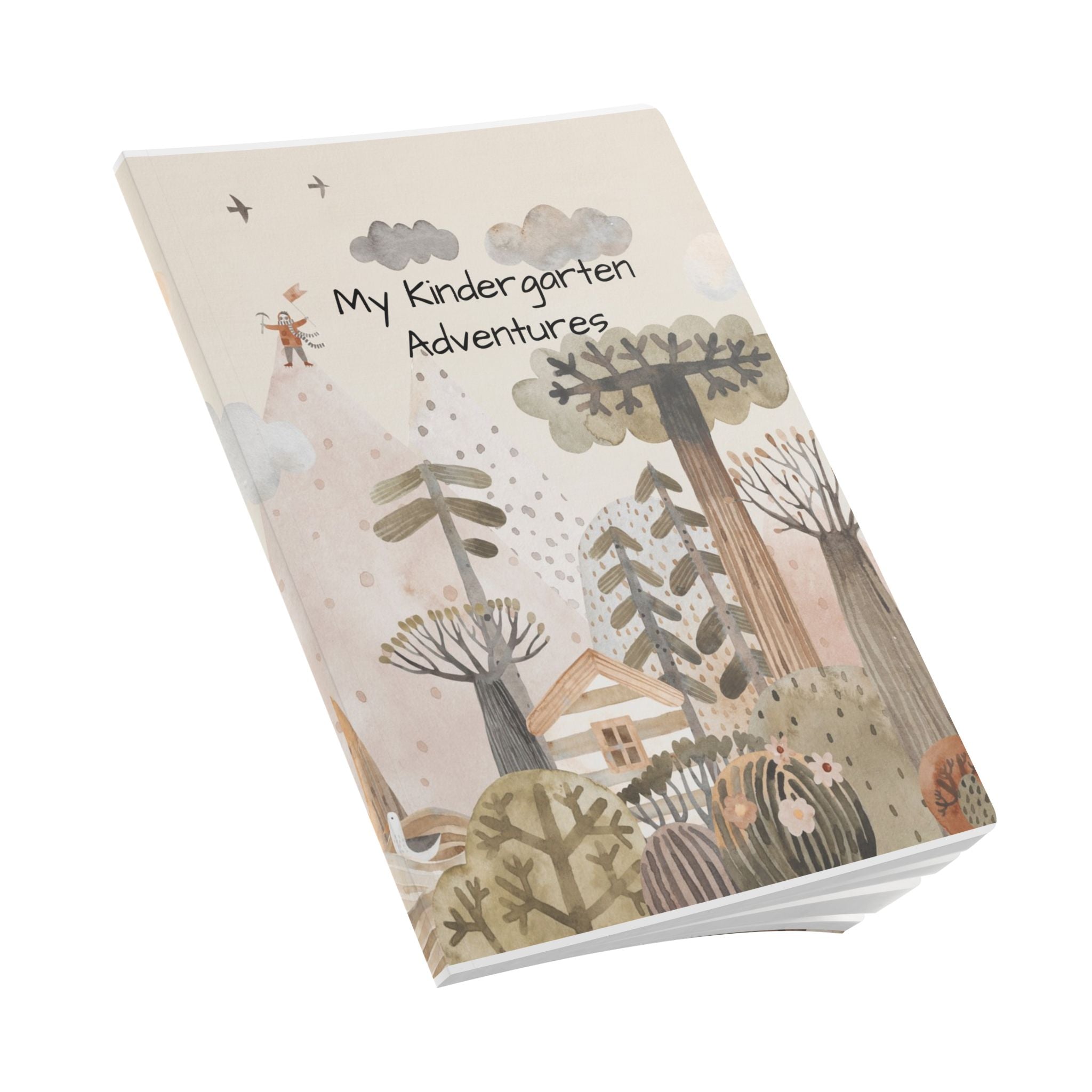 Softcover Journal — "My Kindergarten Adventures" Kids Forest Adventure Notebook