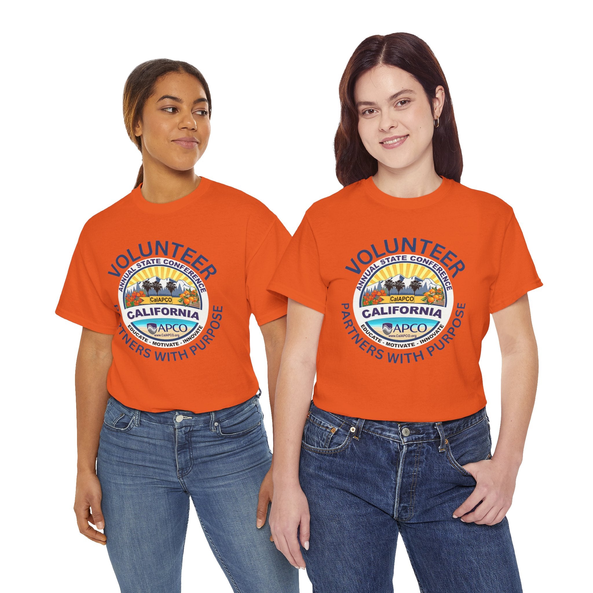 Volunteer T-Shirt — CalAPCO California State Conference  "Volunteer Partner with Purpose”