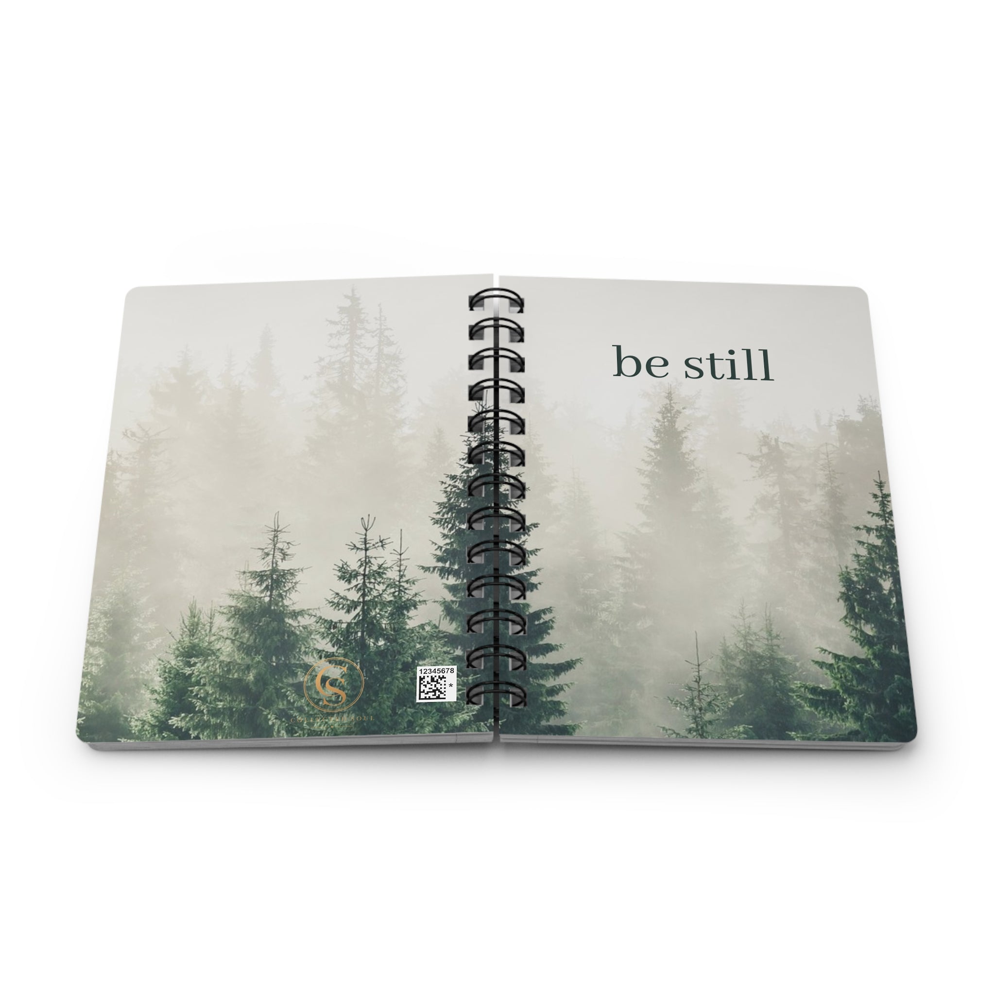 Be Still Forest Journal — Spiral-Bound Mindfulness Notebook