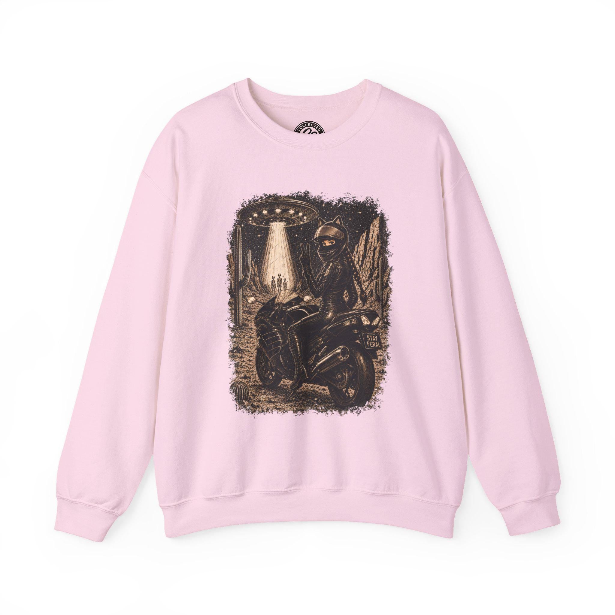 Stay Feral Motorcycle Crew Neck Sweat Shirt