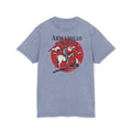 Acid Washed Round Neck Tee