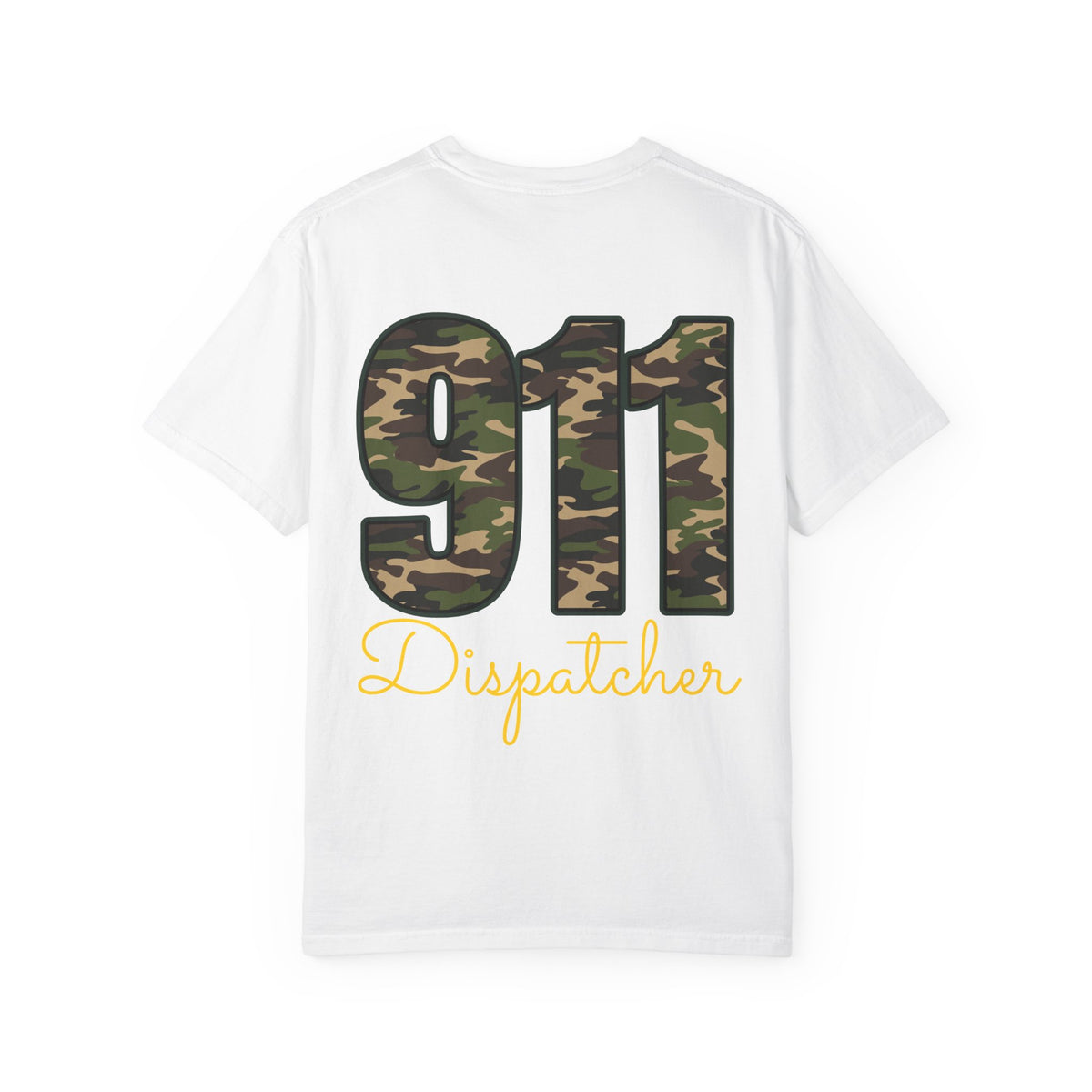 Dispatcher 911 T-Shirt — Camo 911 Dispatcher Tee