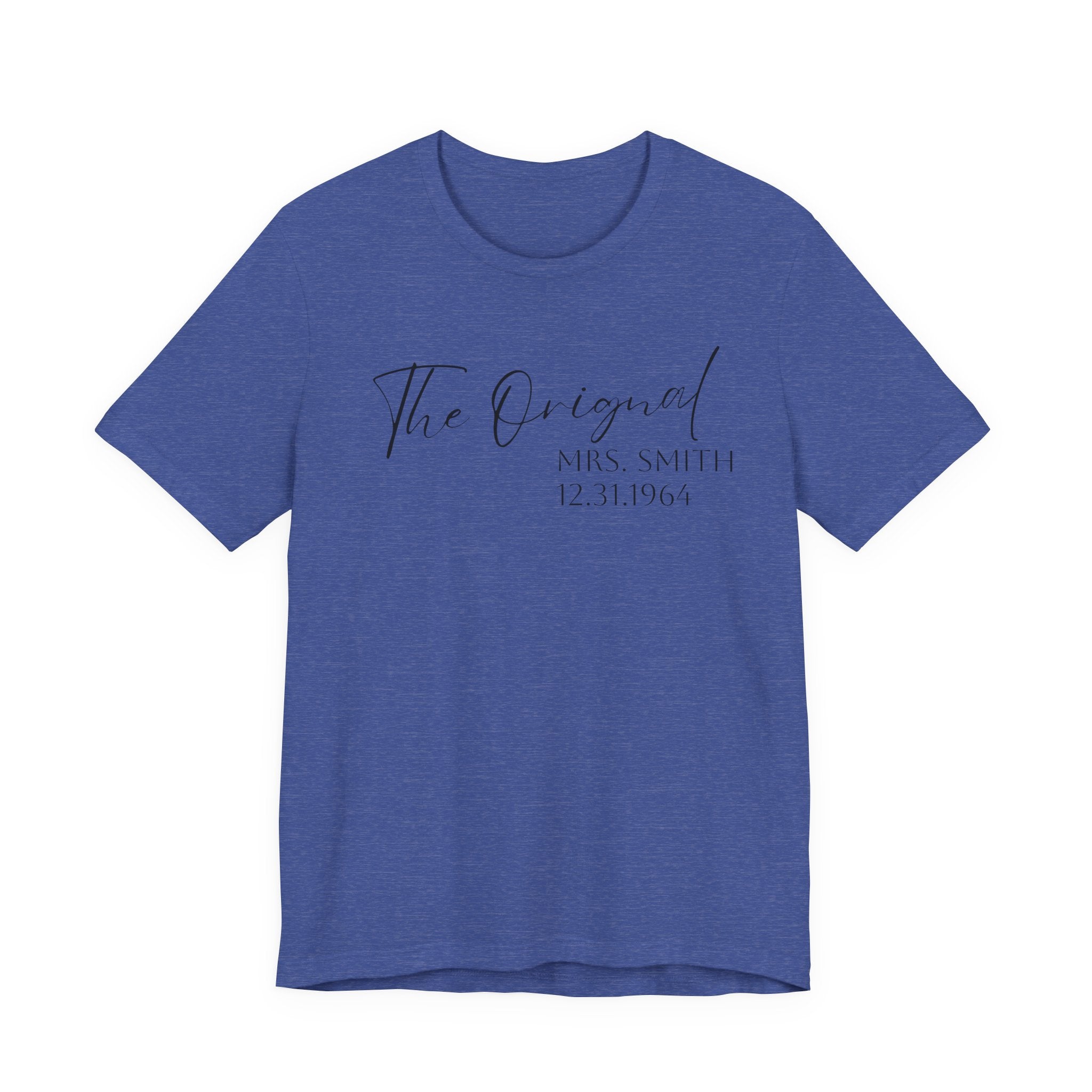 The O.G. Mrs. Script Bridal T-Shirt — Personalized Mrs. Tee