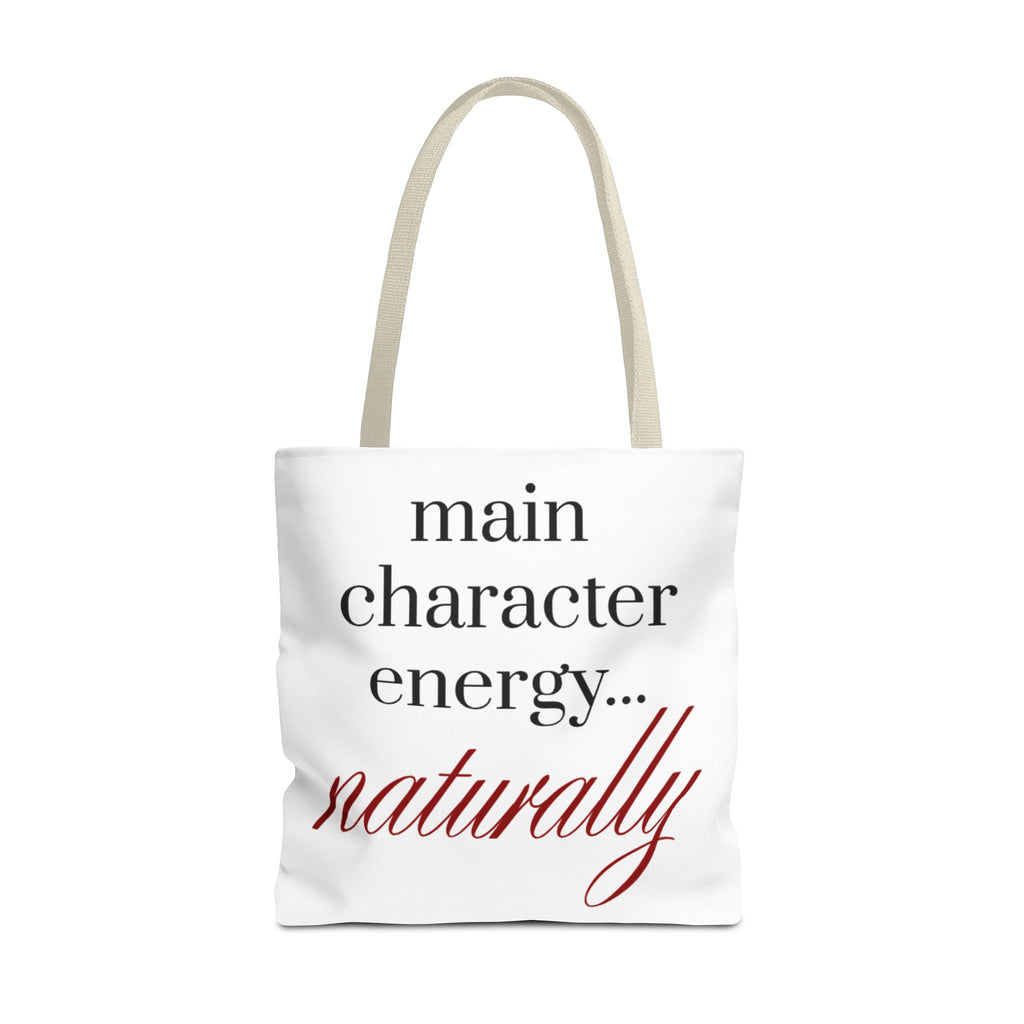 Main Character Energy Tote Bag — "naturally" Canvas Tote