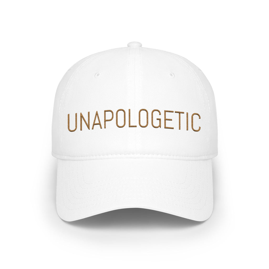 Unapologetic Embroidered Baseball Cap — Bold Statement Low Profile Hat