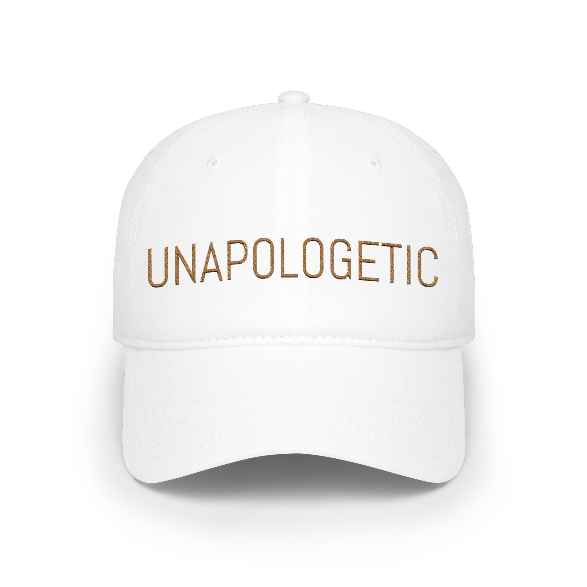 Unapologetic Embroidered Baseball Cap — Bold Statement Low Profile Hat