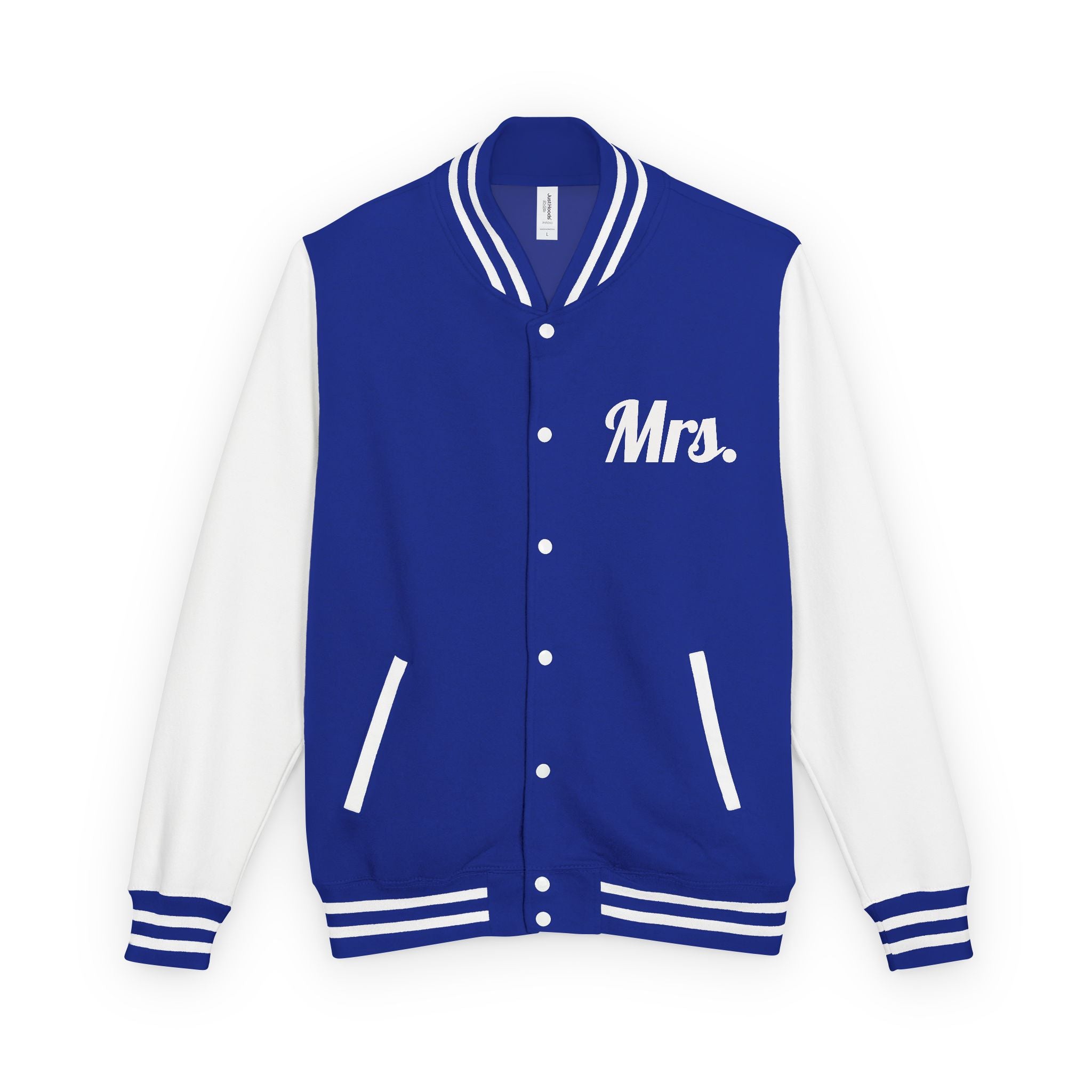 Mrs. Letterman Jacket — 'Til Death Skeleton Heart Hands Varsity Jacket