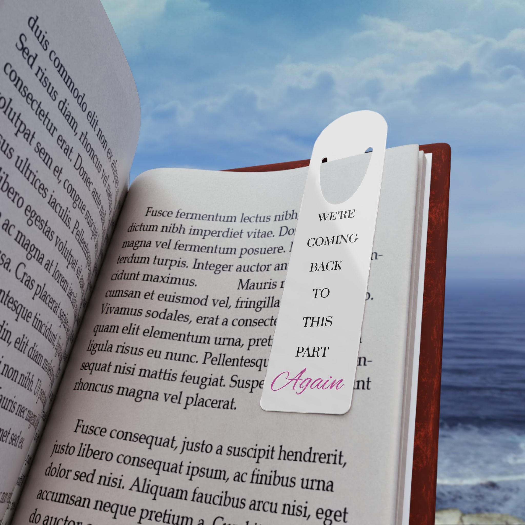 We're Coming Back to This Part Again — Metal Bookmark