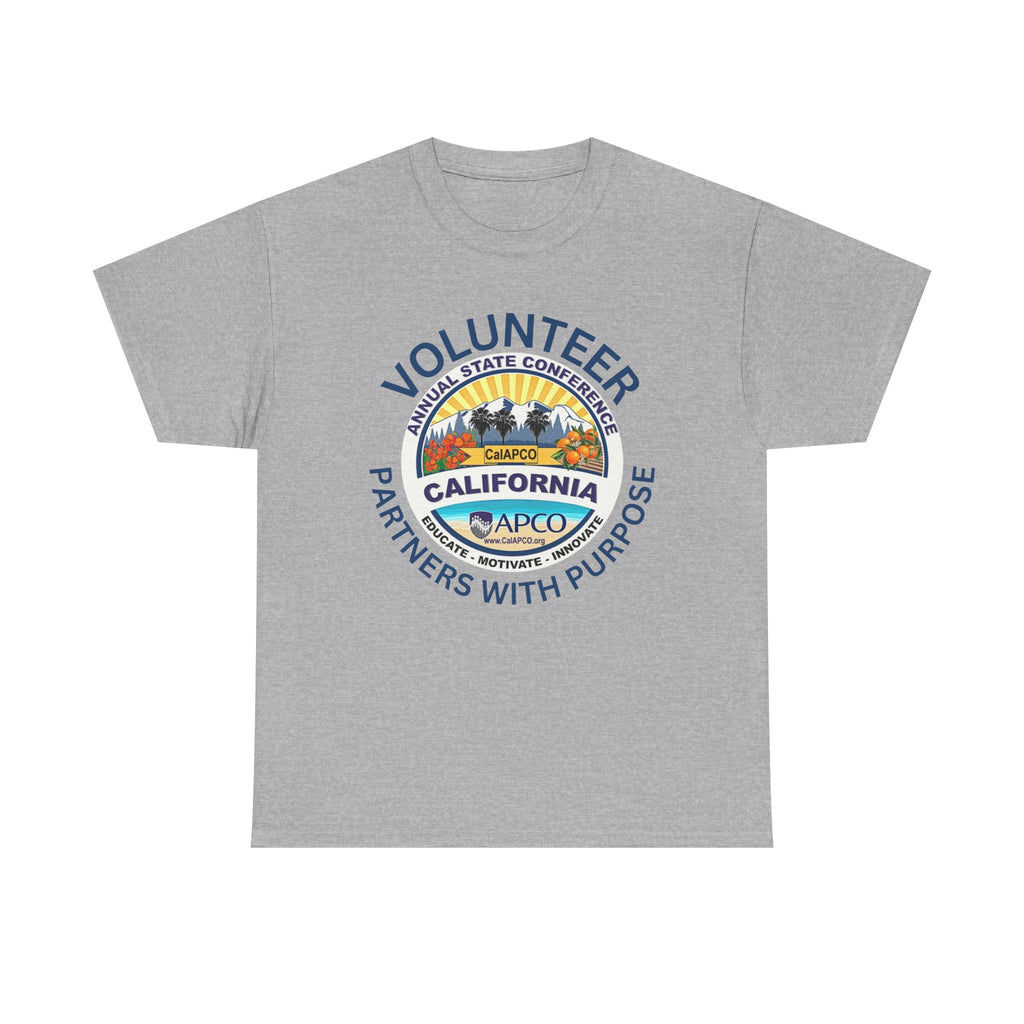 Volunteer T-Shirt — CalAPCO California State Conference  "Volunteer Partner with Purpose”