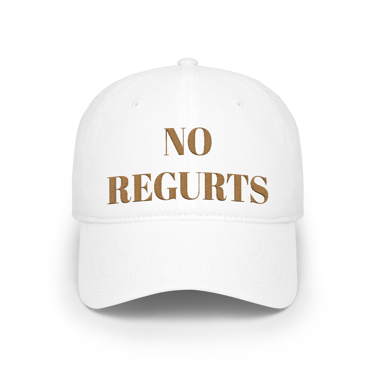 No Regurts Baseball Cap — Funny Low Profile Hat