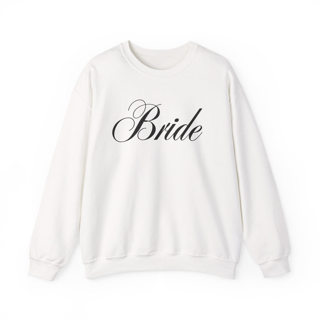 Bride Script Sweatshirt — Bridal Crewneck Pullover for Bachelorette & Wedding Day