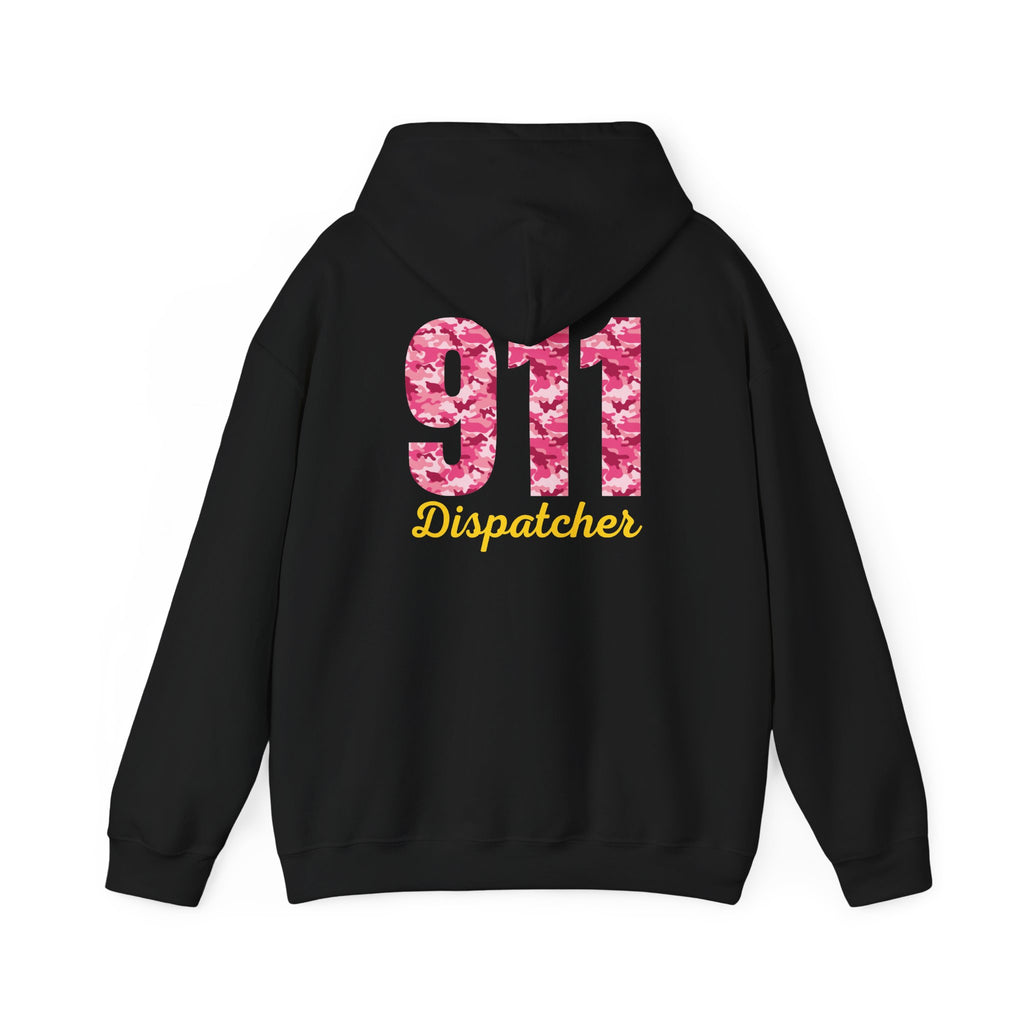 911 Dispatcher Hoodie — Pink Camo Emergency Dispatcher Gift