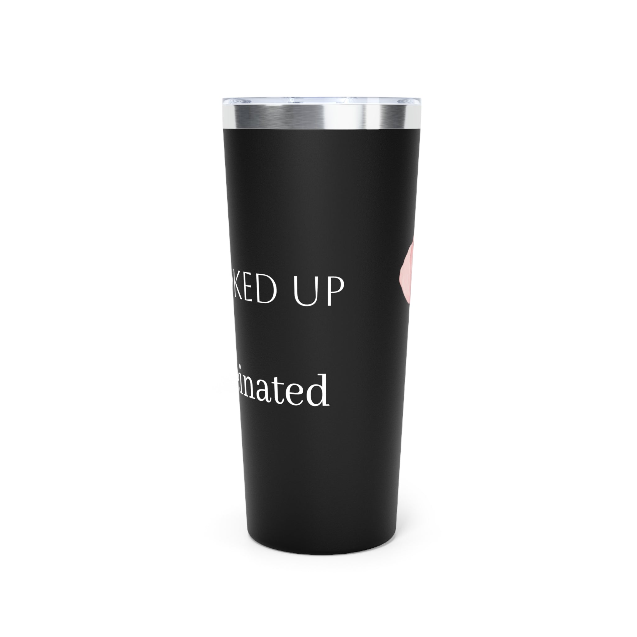 Booked Up & Caffeinated Tumbler — 22oz Insulated Travel Cup for Book Lovers