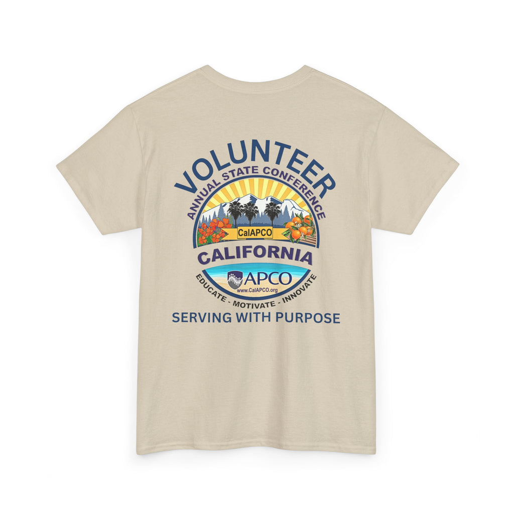 Volunteer Tee — CAL/APCO California Serving With Purpose T‑Shirt