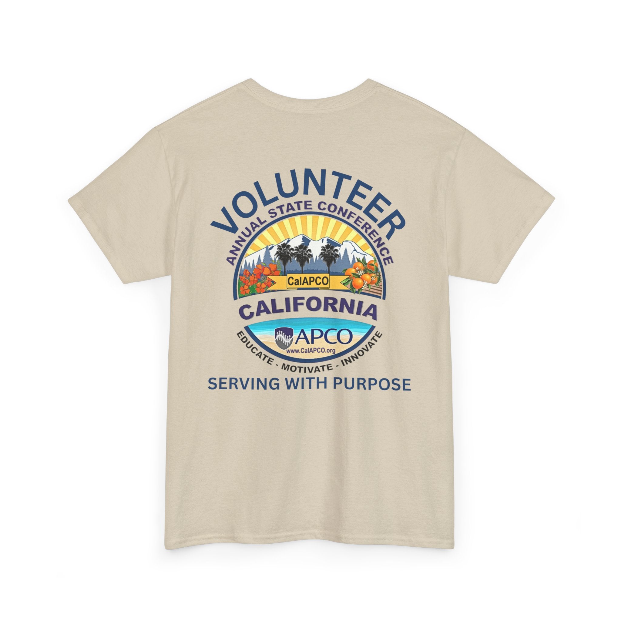 Volunteer Tee — CAL/APCO California Serving With Purpose T‑Shirt