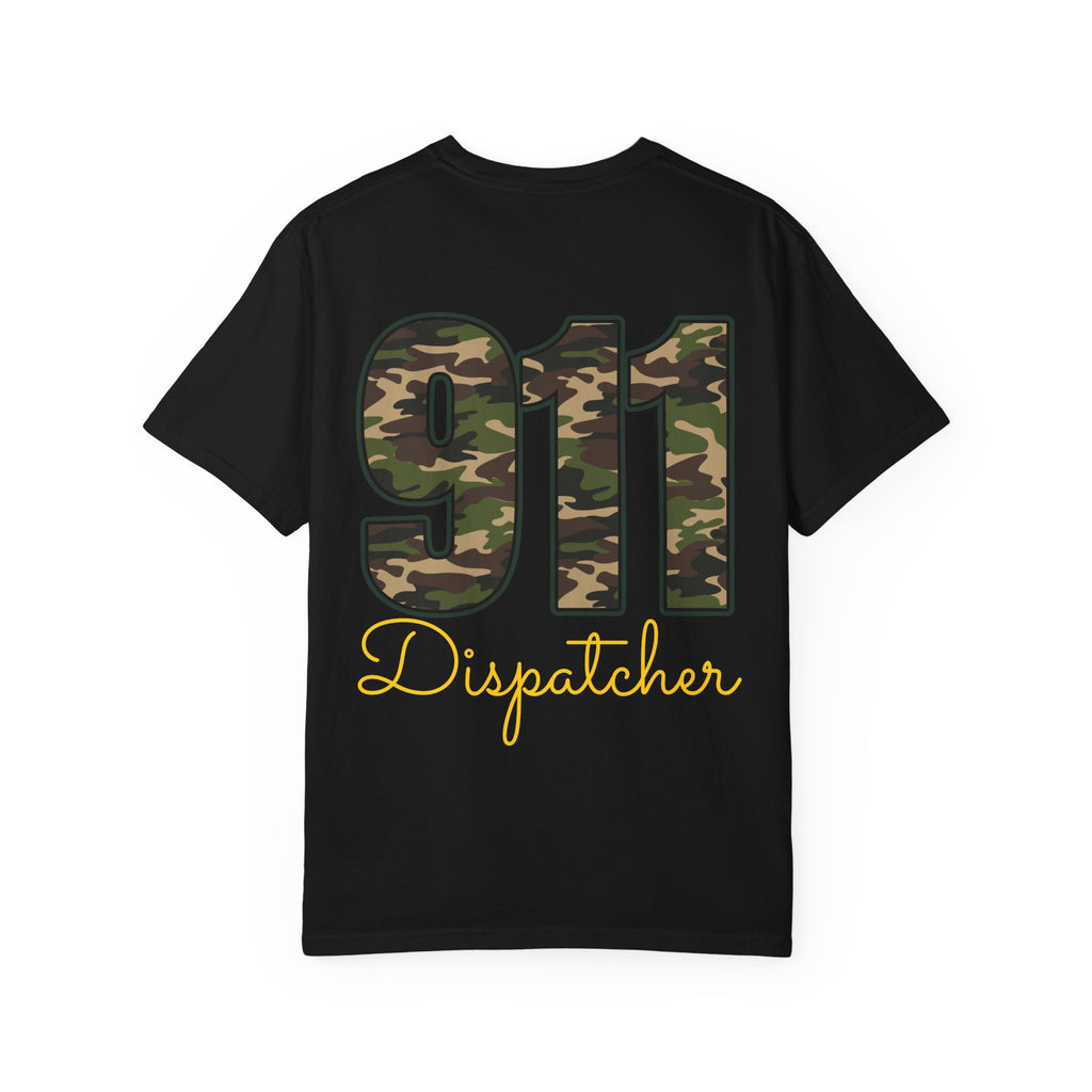 Dispatcher 911 T-Shirt — Camo 911 Dispatcher Tee
