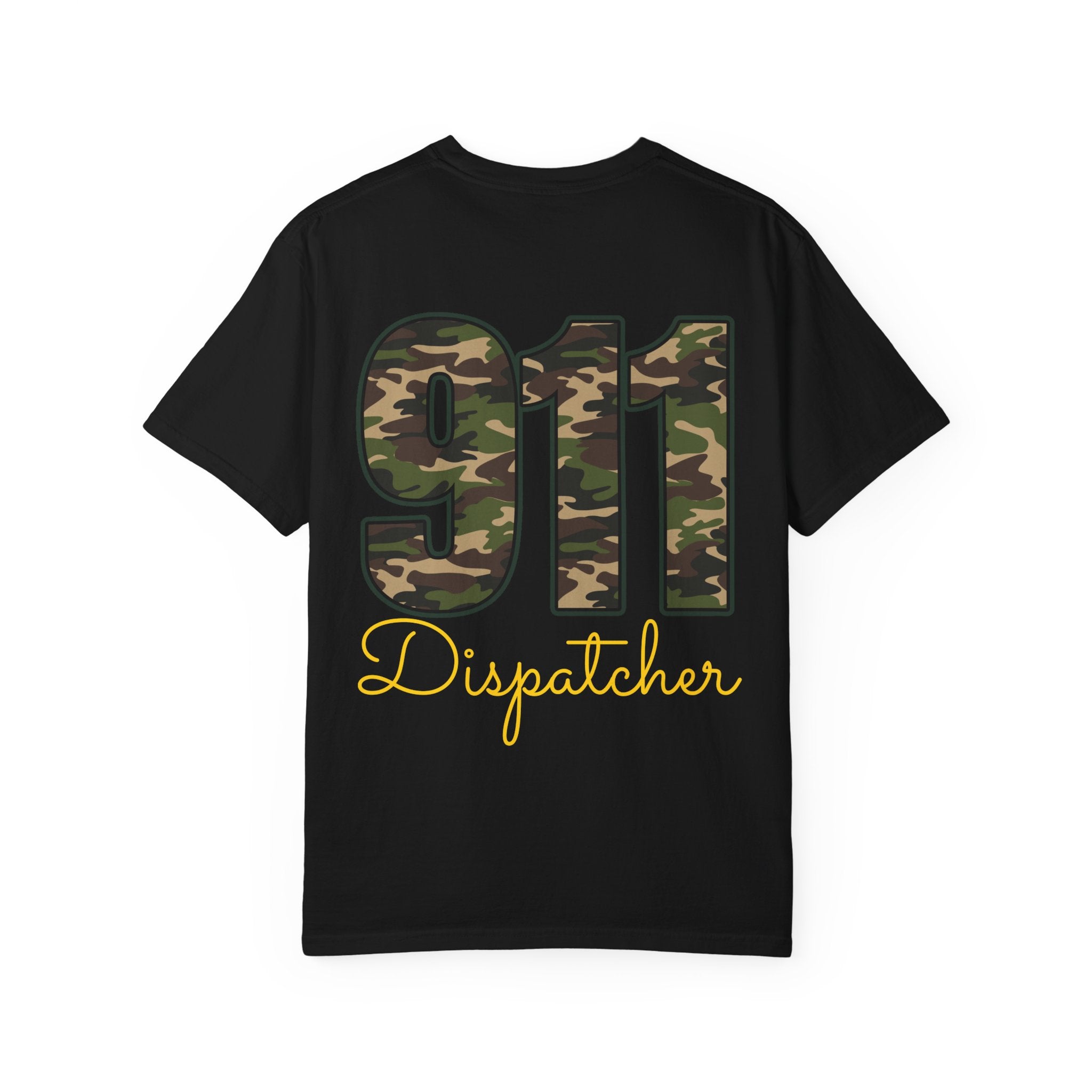 Dispatcher 911 T-Shirt — Camo 911 Dispatcher Tee
