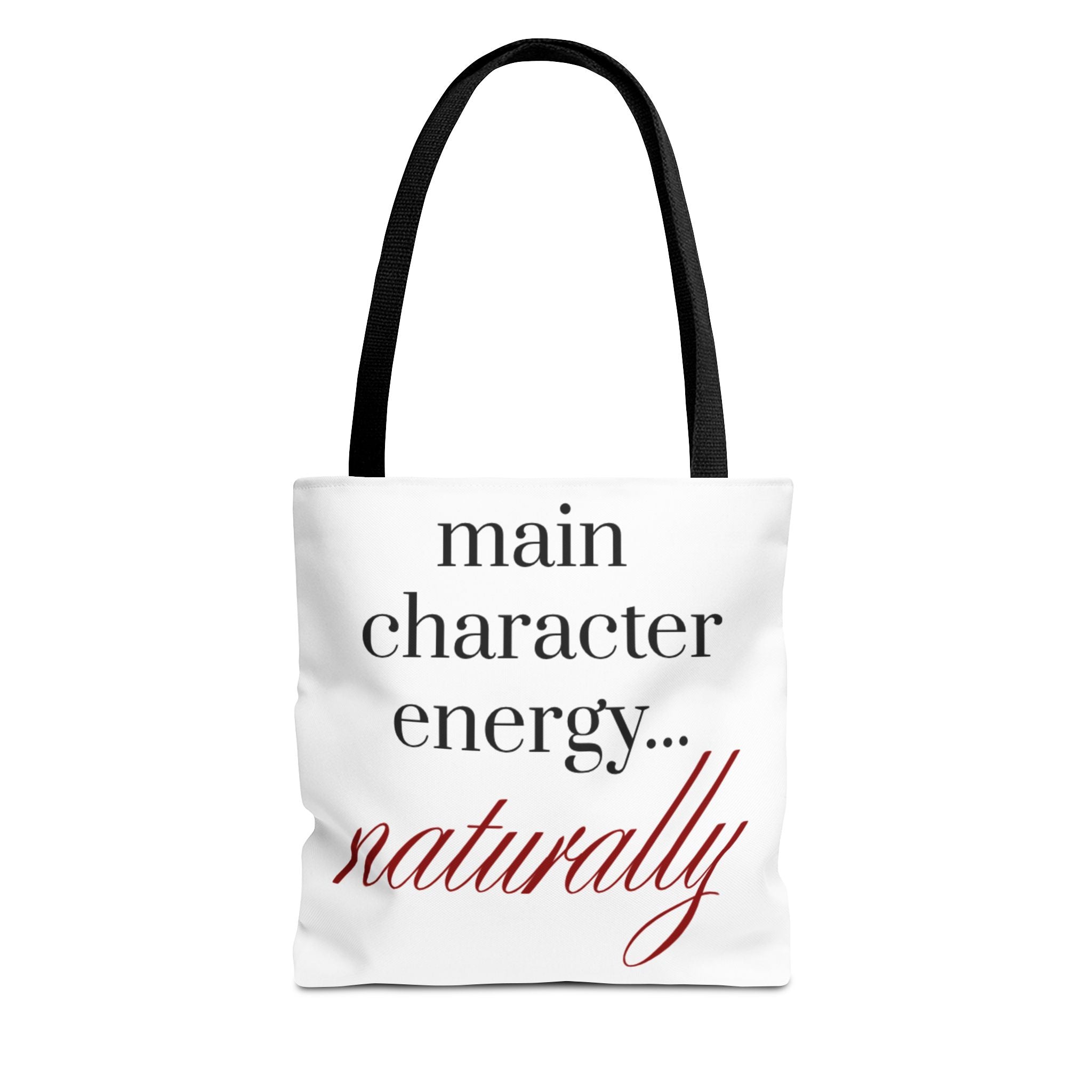 Main Character Energy Tote Bag — "naturally" Canvas Tote