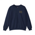 911 Thin Gold Line Flag Crewneck Sweatshirt — Thin Gold Line Dispatcher