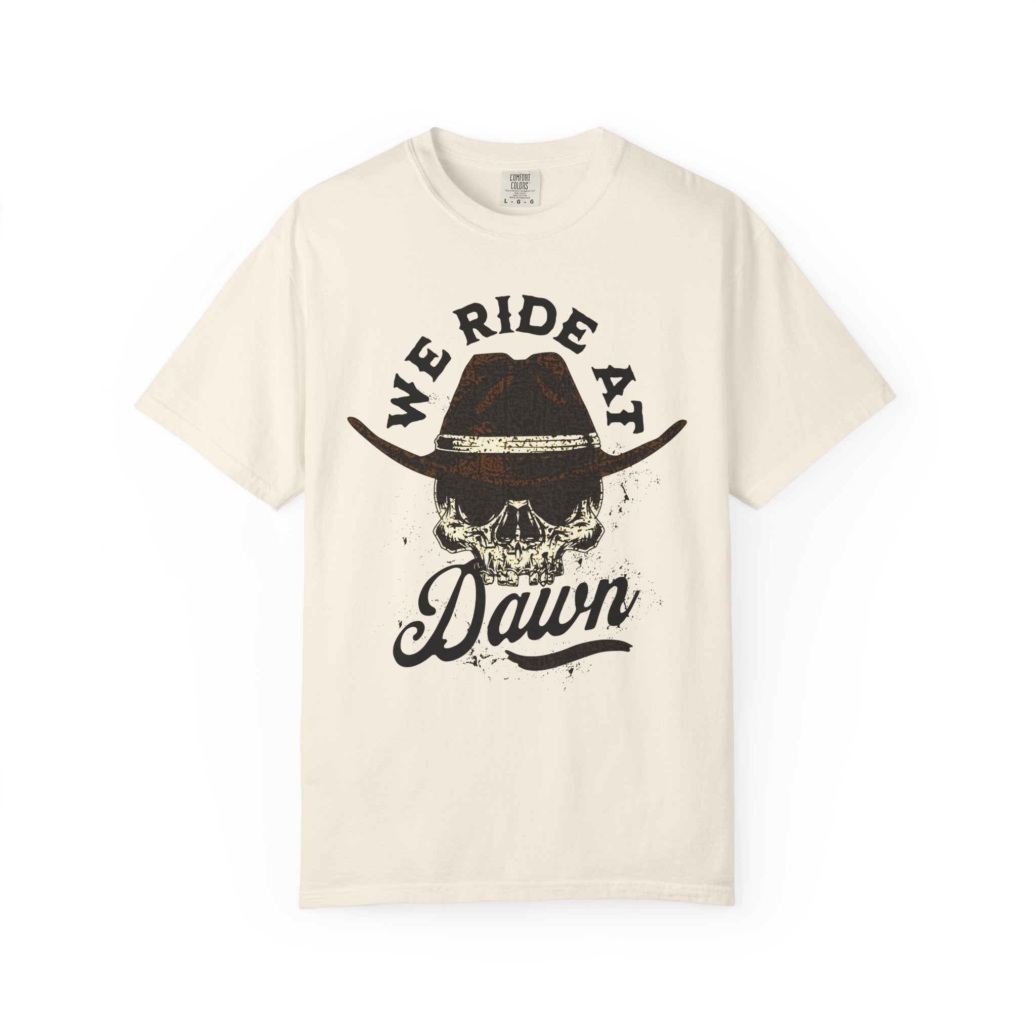 We Ride at Dawn Skull Tee