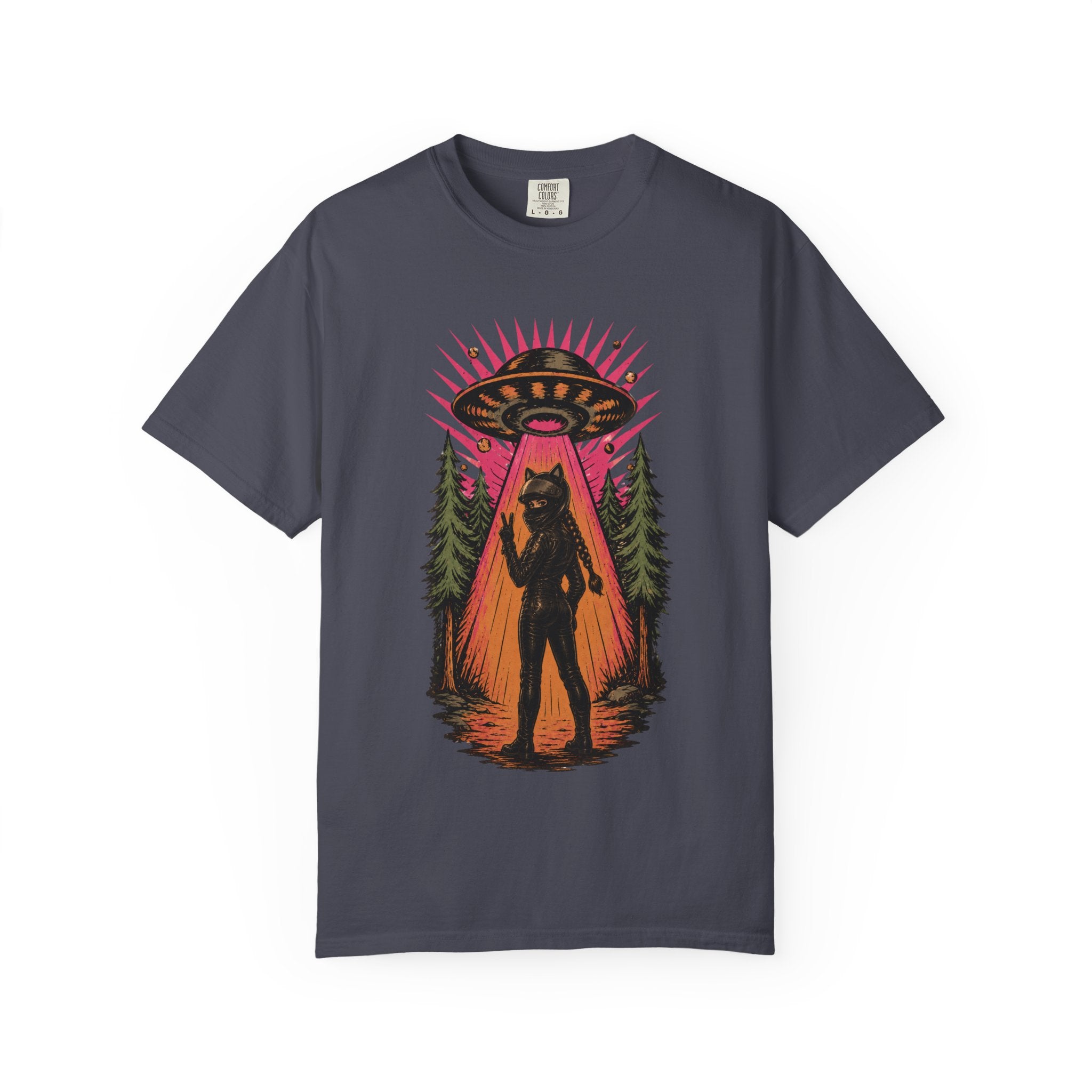 Beam Me Up Retro Rider T-shirt | Funny Quote Sci-Fi Tee