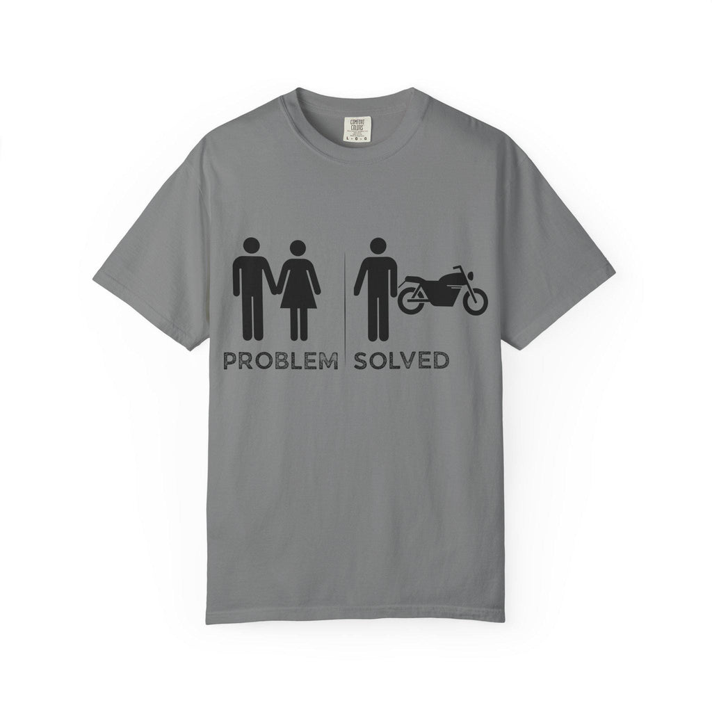 Problem Solved Motorcycle T-shirt | Funny Motorcycle Humor