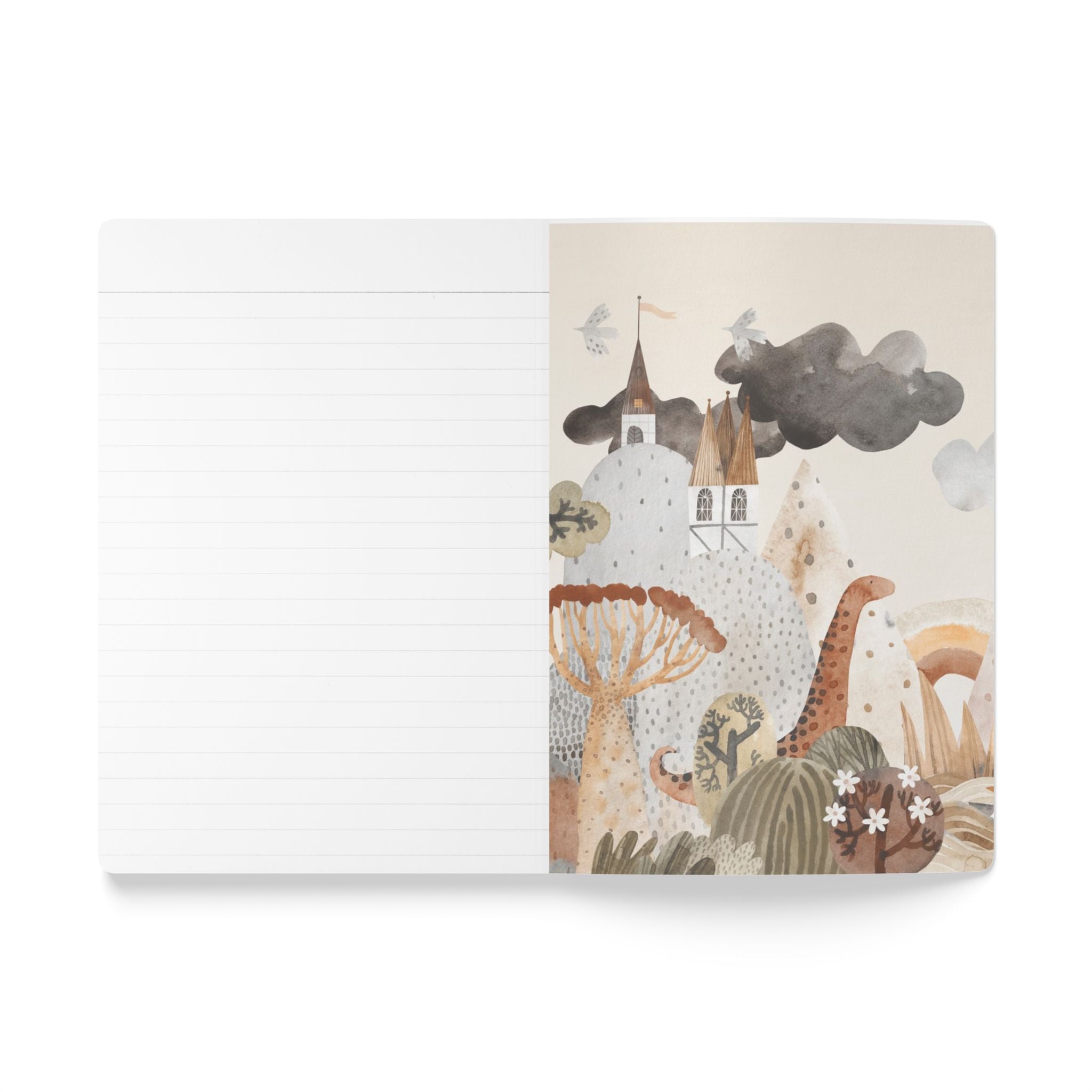 Softcover Journal — "My Kindergarten Adventures" Kids Forest Adventure Notebook