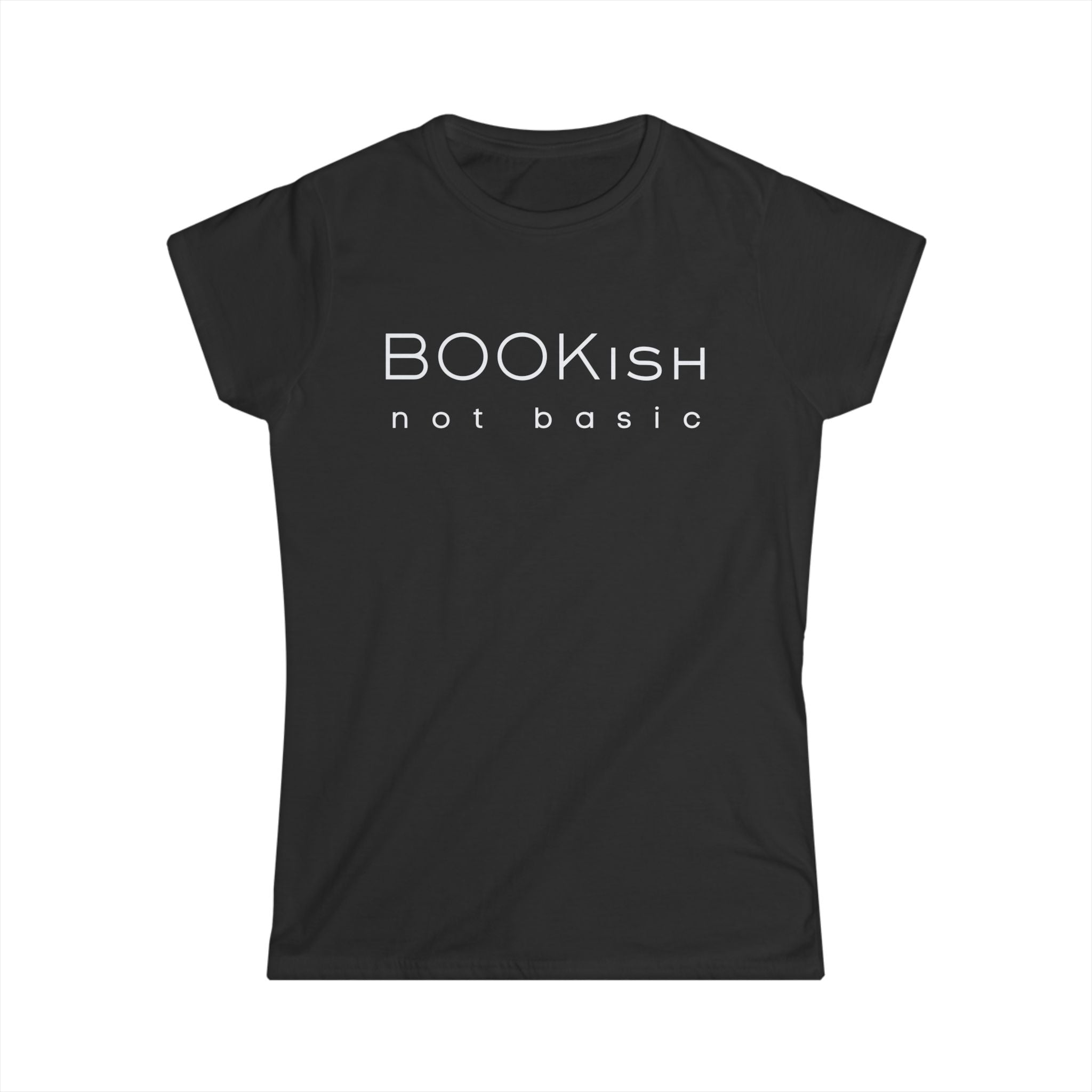 BOOKish Not Basic Tee — Minimalist Literary Graphic Tee for Women
