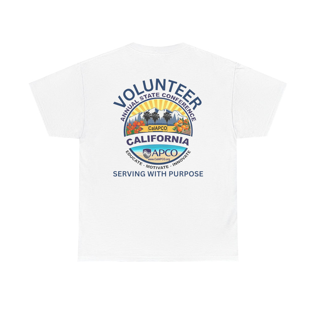 Volunteer Tee — CAL/APCO California Serving With Purpose T‑Shirt