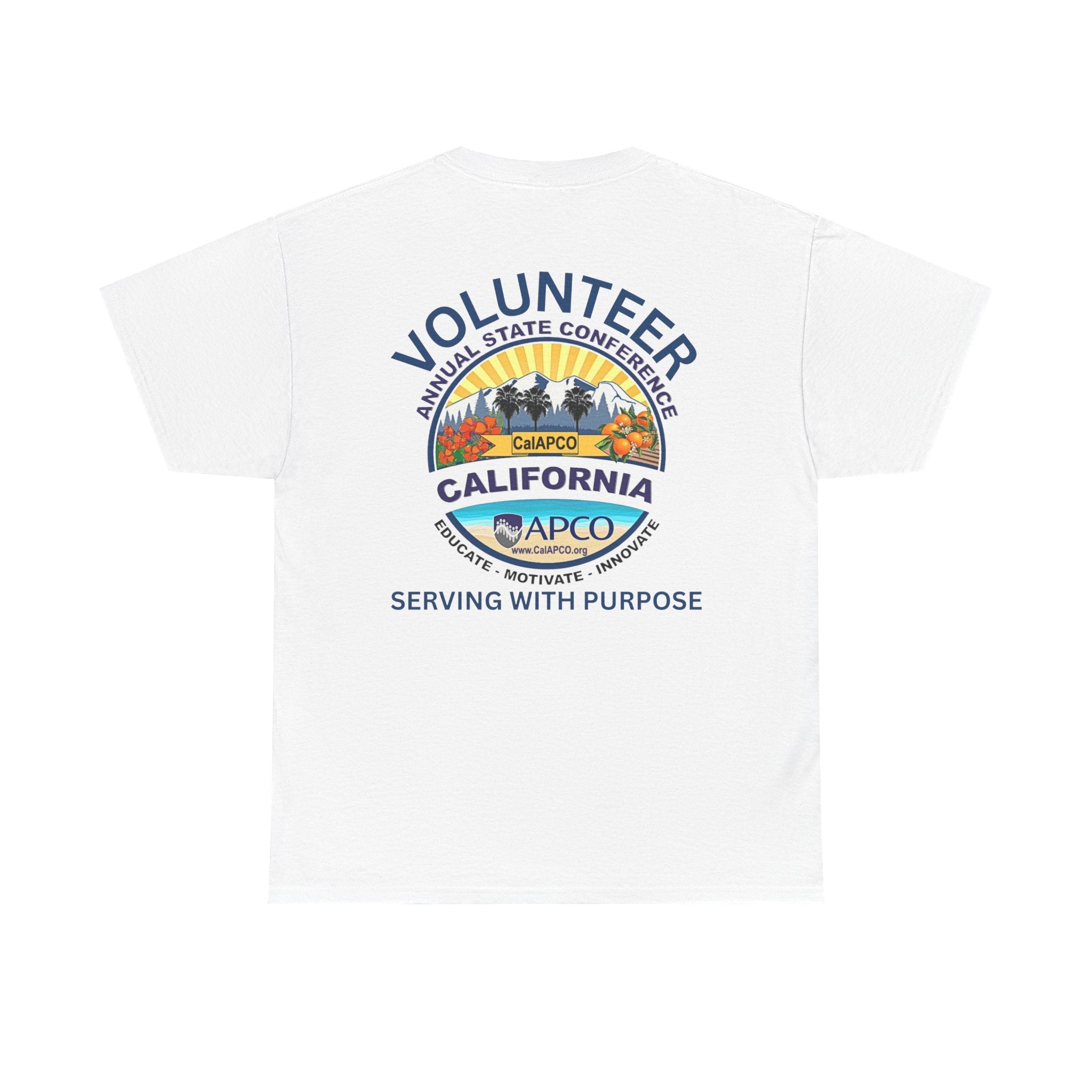 Volunteer Tee — CAL/APCO California Serving With Purpose T‑Shirt