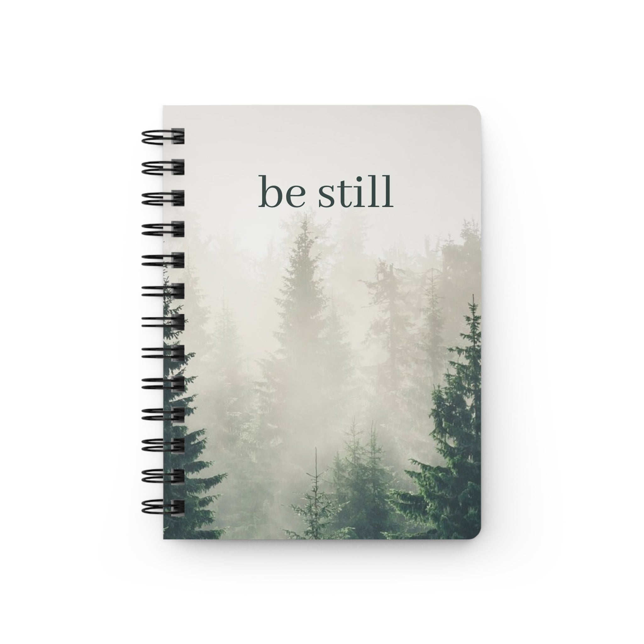 Be Still Forest Journal — Spiral-Bound Mindfulness Notebook