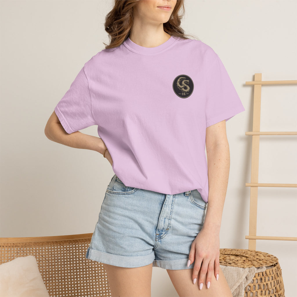 Alien Abduction Motorcycle T‑Shirt — Sci‑Fi Desert Rider Tee