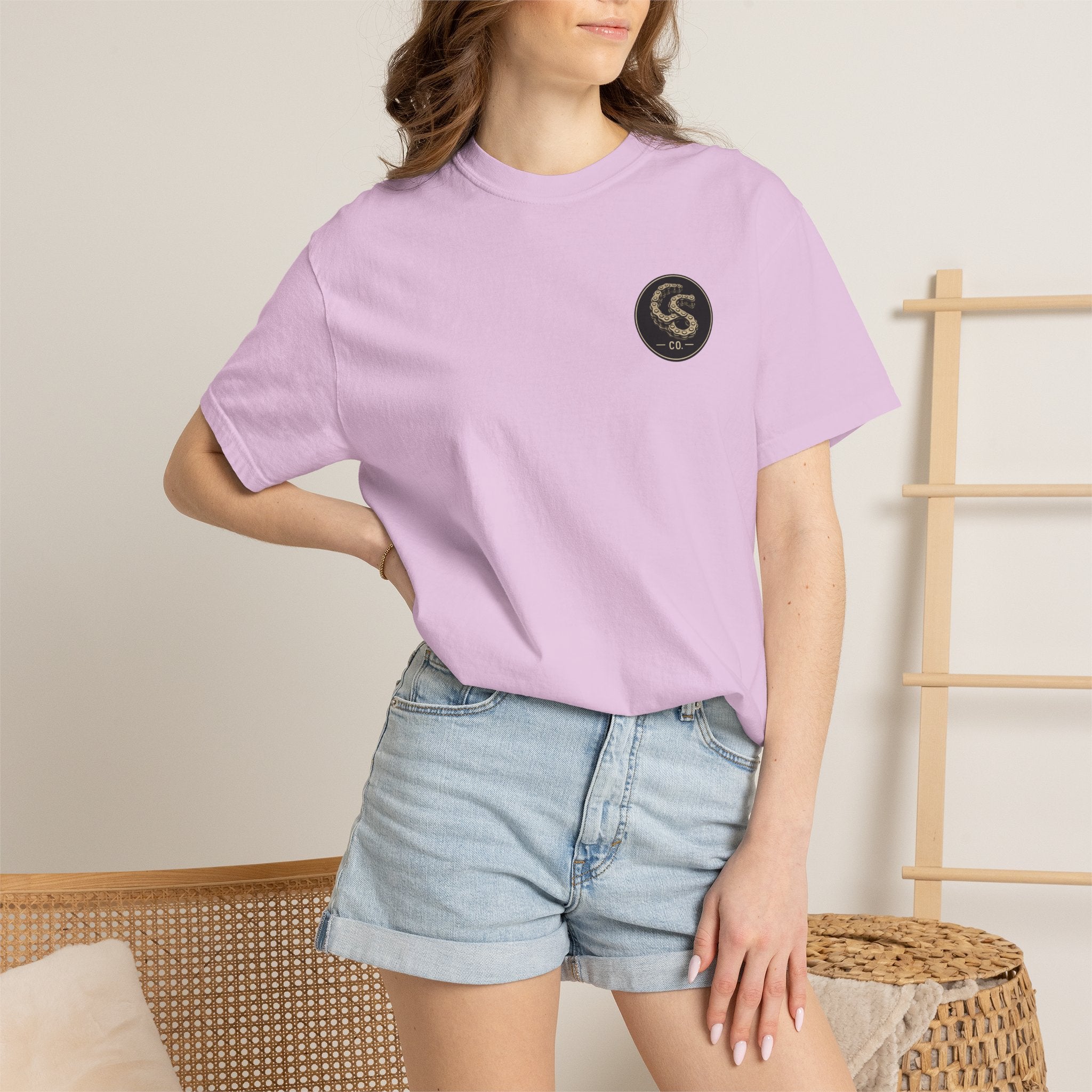 Alien Abduction Motorcycle T‑Shirt — Sci‑Fi Desert Rider Tee