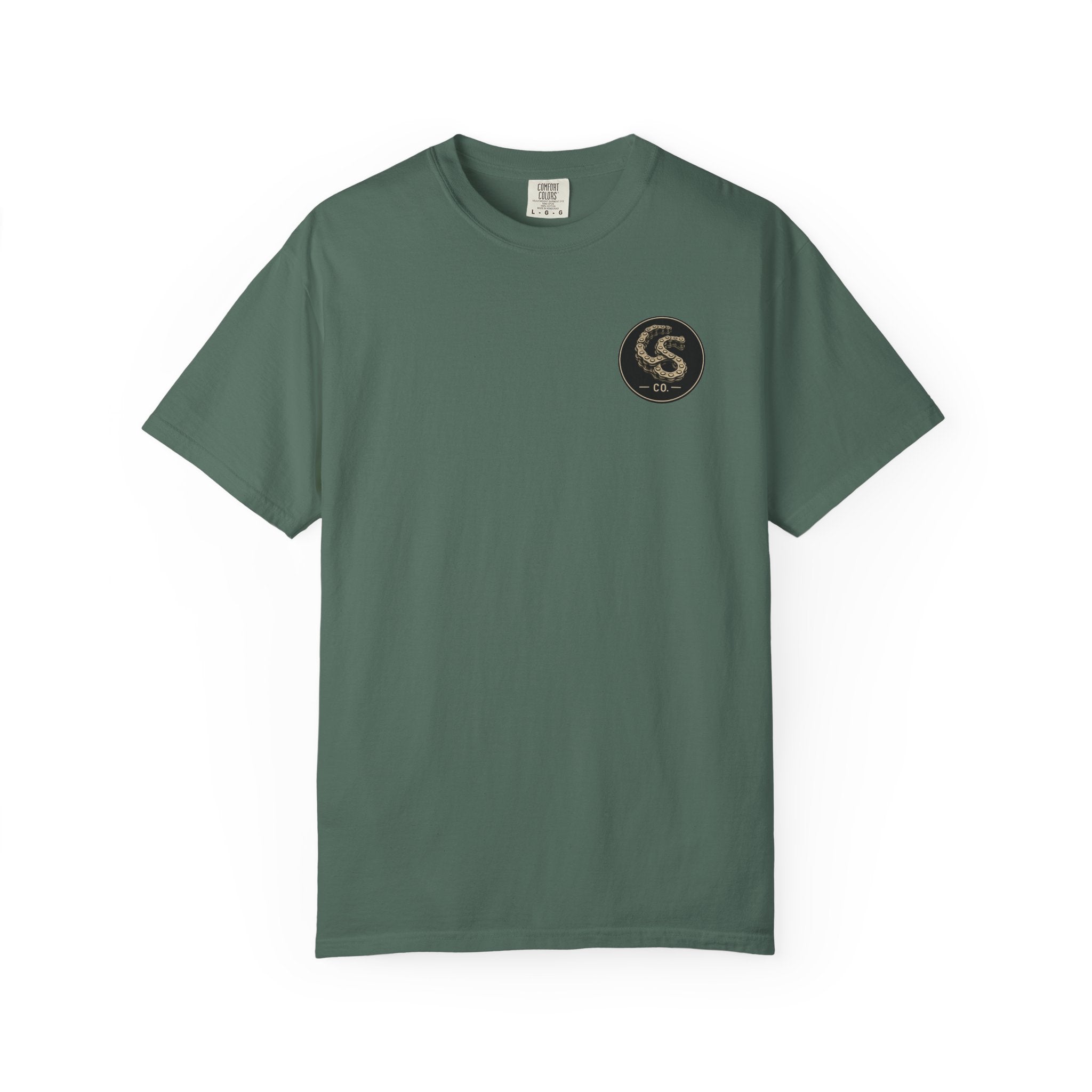 Alien Abduction Motorcycle T‑Shirt — Sci‑Fi Desert Rider Tee