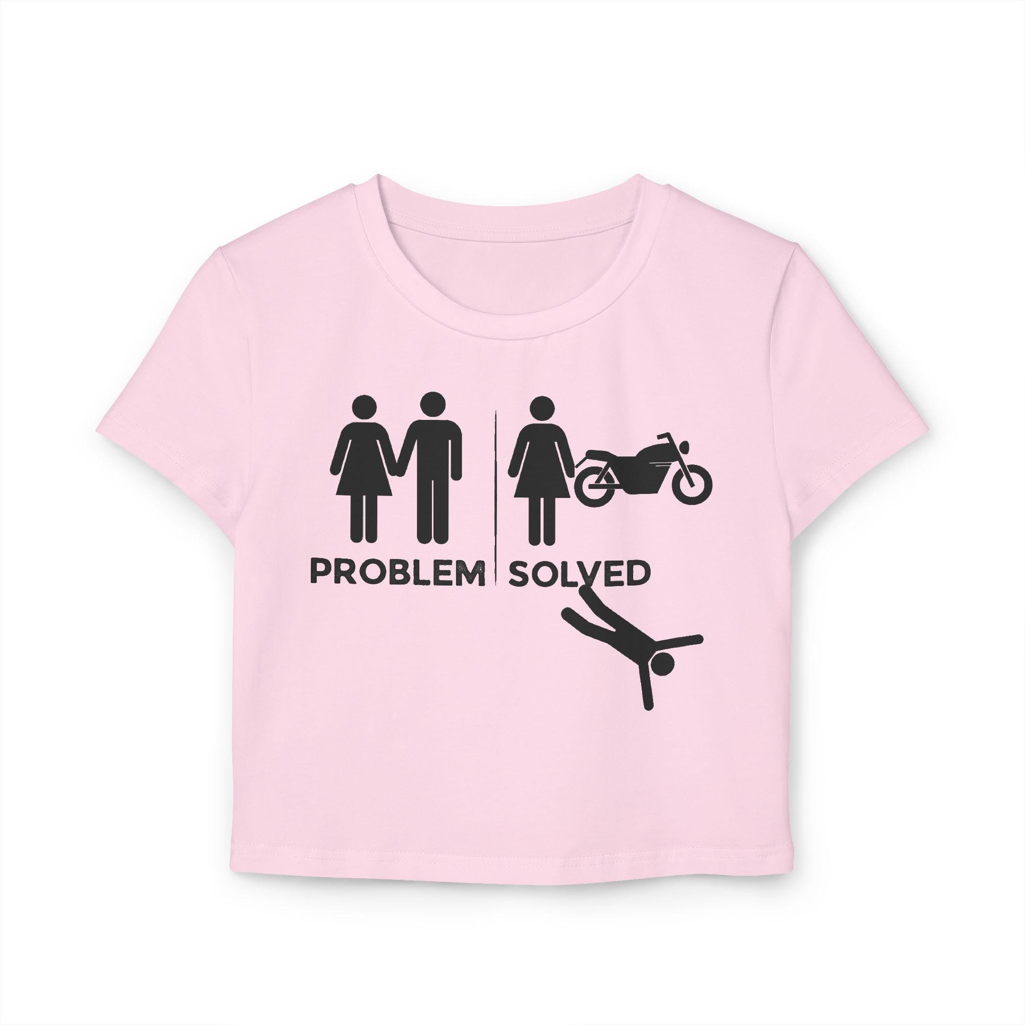 Problem Solved motorcycle tee | Women's Baby Tee