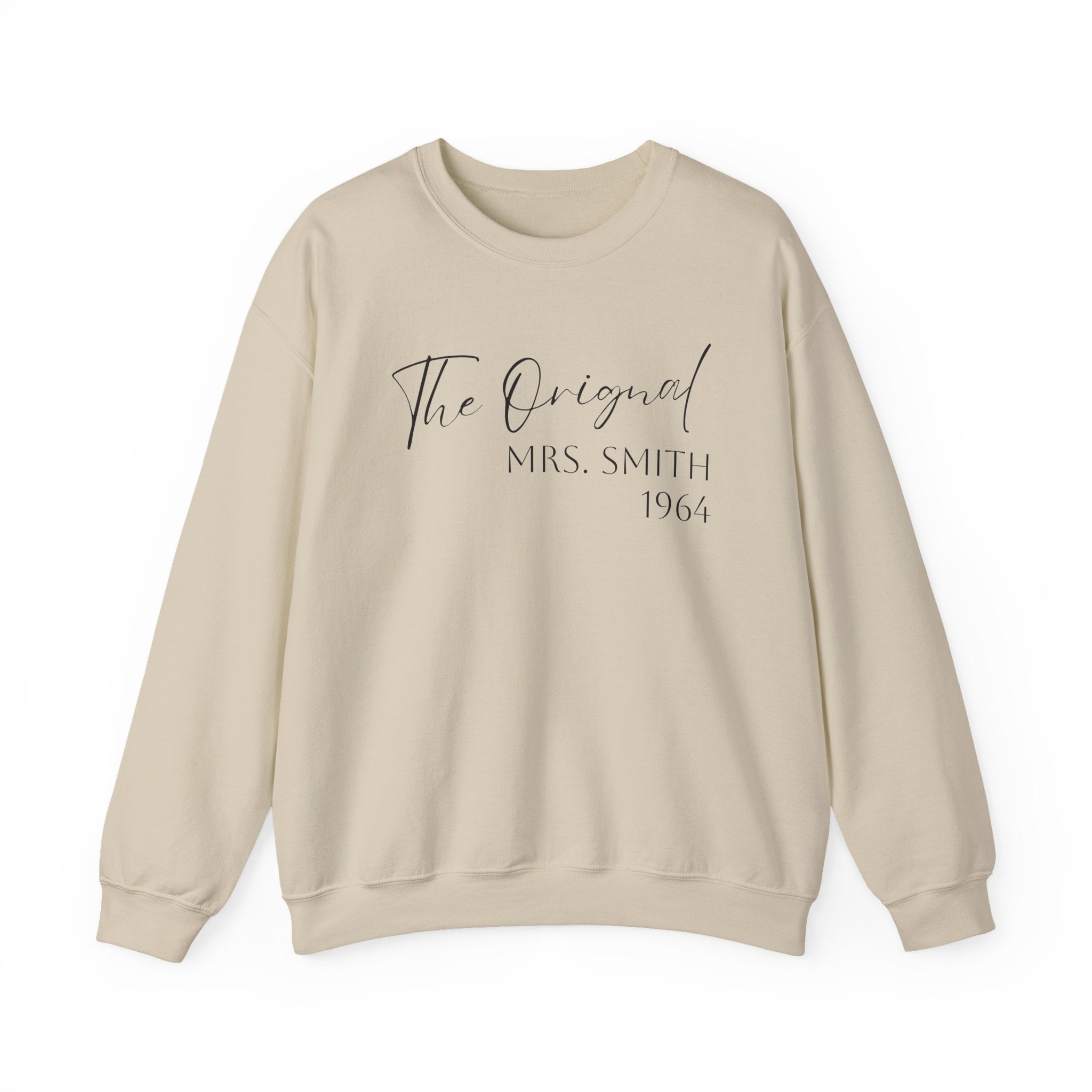 "The Original" Personalized Crewneck Sweatshirt — Custom Mrs. Gift